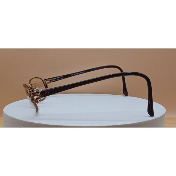 Catherine Deneuve Lunettes CD-268 Brown SBRN Metal Eyeglasses Frame 50-17-135 - Picture 3 of 12